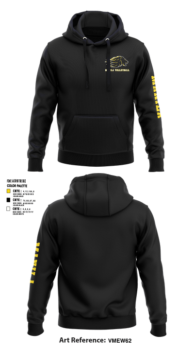 Manila Middle School Volleyball 11033273 Hoodie - 3