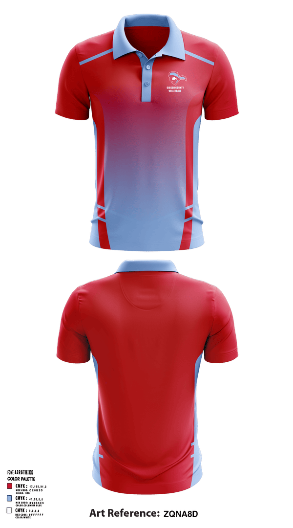 Short Sleeve Performance Polo, Gibson County High School Volleyball, Women's Volleyball, Teamtime, Team time, sublimation, custom sports apparel, team uniforms, spirit wear, spiritwear, sports uniforms, custom shirts, team store, custom team store, fundraiser sports, apparel fundraiser
