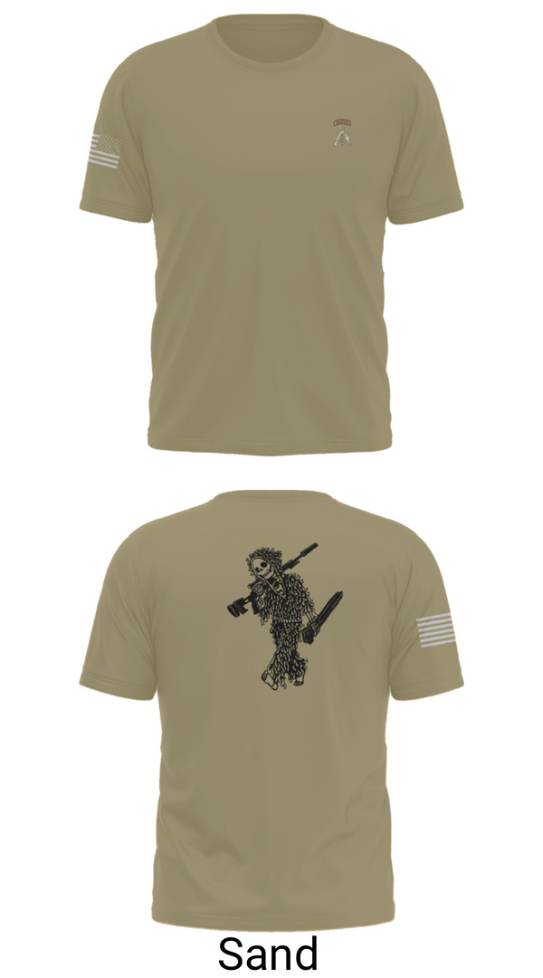 Short Sleeve Performance Shirt, 2-5 CAV Snipers, Army, Teamtime, Team time, sublimation, custom sports apparel, team uniforms, spirit wear, spiritwear, sports uniforms, custom shirts, team store, custom team store, fundraiser sports, apparel fundraiser