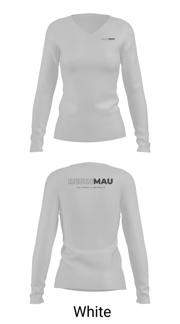 Womens Long Sleeve Vneck Shirt, Resin Mau, , Teamtime, Team time, sublimation, custom sports apparel, team uniforms, spirit wear, spiritwear, sports uniforms, custom shirts, team store, custom team store, fundraiser sports, apparel fundraiser