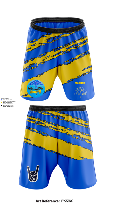 MAKONA 13726122 Athletic Shorts With Pockets - 1