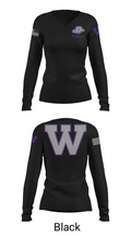 Walnut Middle School 47945312 Women's Long Sleeve V-neck Shirt - 35