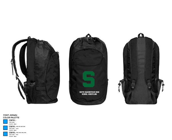 Gear Bag, South Hagerstown High School Wrestling, Wrestling, Teamtime, Team time, sublimation, custom sports apparel, team uniforms, spirit wear, spiritwear, sports uniforms, custom shirts, team store, custom team store, fundraiser sports, apparel fundraiser