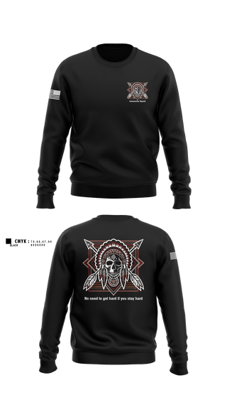 Crew Neck Sweatshirt, Comanche Squad, Army, Teamtime, Team time, sublimation, custom sports apparel, team uniforms, spirit wear, spiritwear, sports uniforms, custom shirts, team store, custom team store, fundraiser sports, apparel fundraiser
