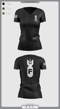 F Central 16888463 Women's Short Sleeve V-neck Shirt - 1