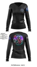 REAPERS, FT SHAFTER 63519061 Women's Long Sleeve V-neck Shirt - 3
