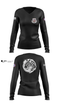 312th HR CO, A1 Postal 64167397 Women's Long Sleeve V-neck Shirt - 4