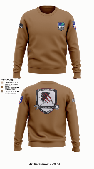 Crew Neck Sweatshirt, A Co. 1-25 ABD Co. 1-25 AB, Army, Teamtime, Team time, sublimation, custom sports apparel, team uniforms, spirit wear, spiritwear, sports uniforms, custom shirts, team store, custom team store, fundraiser sports, apparel fundraiser