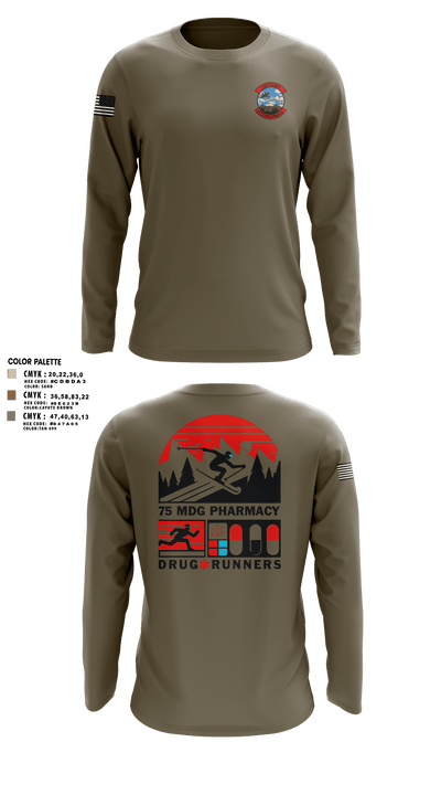 75 HCOS SGGD 45725034 Long Sleeve Performance Shirt - 107