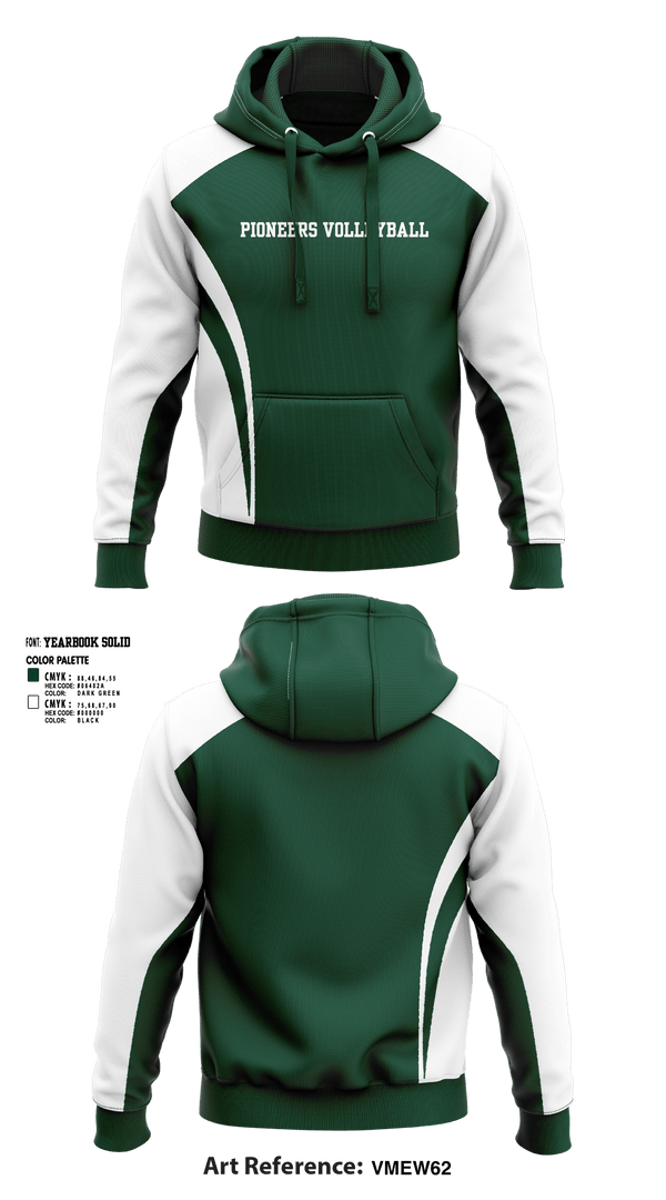 Hoodie, Pioneers Volleyball, Women's Volleyball, Teamtime, Team time, sublimation, custom sports apparel, team uniforms, spirit wear, spiritwear, sports uniforms, custom shirts, team store, custom team store, fundraiser sports, apparel fundraiser