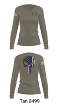 BROWARD SHERIFF EXPLORERS 82961941 Women's Long Sleeve V-neck Shirt - 73