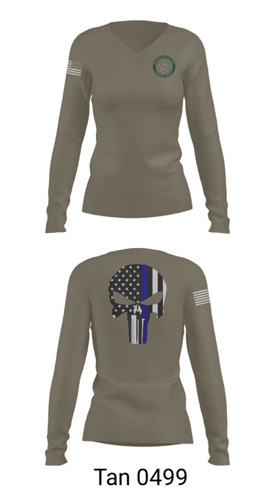 BROWARD SHERIFF EXPLORERS 82961941 Women's Long Sleeve V-neck Shirt - 73