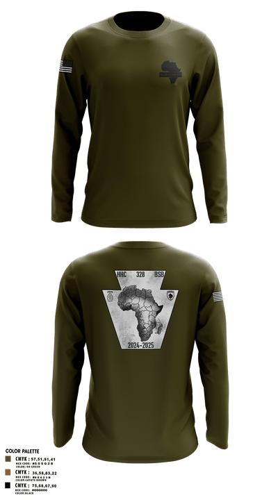 HHC 328th BSB 25119832 Long Sleeve Performance Shirt - 1