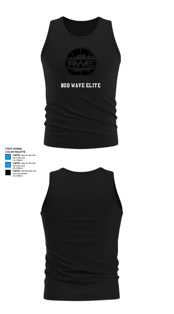 Tank Top, Rod Wave elite, Men's Basketball, Teamtime, Team time, sublimation, custom sports apparel, team uniforms, spirit wear, spiritwear, sports uniforms, custom shirts, team store, custom team store, fundraiser sports, apparel fundraiser