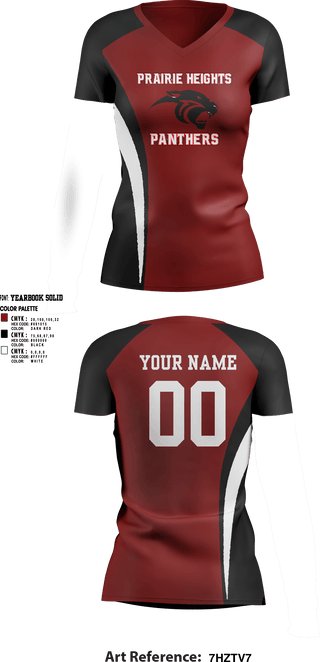 Womens Short Sleeve Vneck Shirt, Panthers Volleyball, Women's Volleyball, Teamtime, Team time, sublimation, custom sports apparel, team uniforms, spirit wear, spiritwear, sports uniforms, custom shirts, team store, custom team store, fundraiser sports, apparel fundraiser