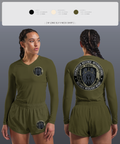 Overwatch Defense International 38447114 Women's Long Sleeve V-neck Shirt - 6