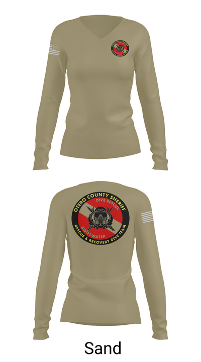 Otero County Sheriff 37164505 Women's Long Sleeve V-neck Shirt - 91