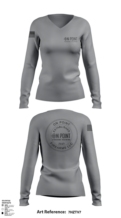 On Point 38210086 Women's Long Sleeve V-neck Shirt - 2 (1)