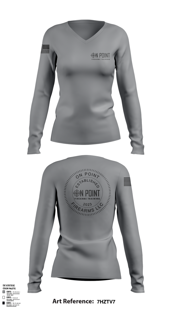 Womens Long Sleeve Vneck Shirt, On Point, , Teamtime, Team time, sublimation, custom sports apparel, team uniforms, spirit wear, spiritwear, sports uniforms, custom shirts, team store, custom team store, fundraiser sports, apparel fundraiser