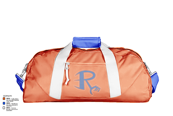 Duffle Bag, Riverton High School Cheer, Cheer, Teamtime, Team time, sublimation, custom sports apparel, team uniforms, spirit wear, spiritwear, sports uniforms, custom shirts, team store, custom team store, fundraiser sports, apparel fundraiser
