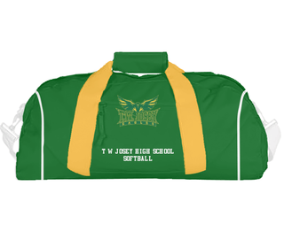 Duffle Bag, T W Josey High School Softball, Softball, Teamtime, Team time, sublimation, custom sports apparel, team uniforms, spirit wear, spiritwear, sports uniforms, custom shirts, team store, custom team store, fundraiser sports, apparel fundraiser