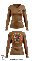 MCSFBN 12813235 Women's Long Sleeve V-neck Shirt - 117
