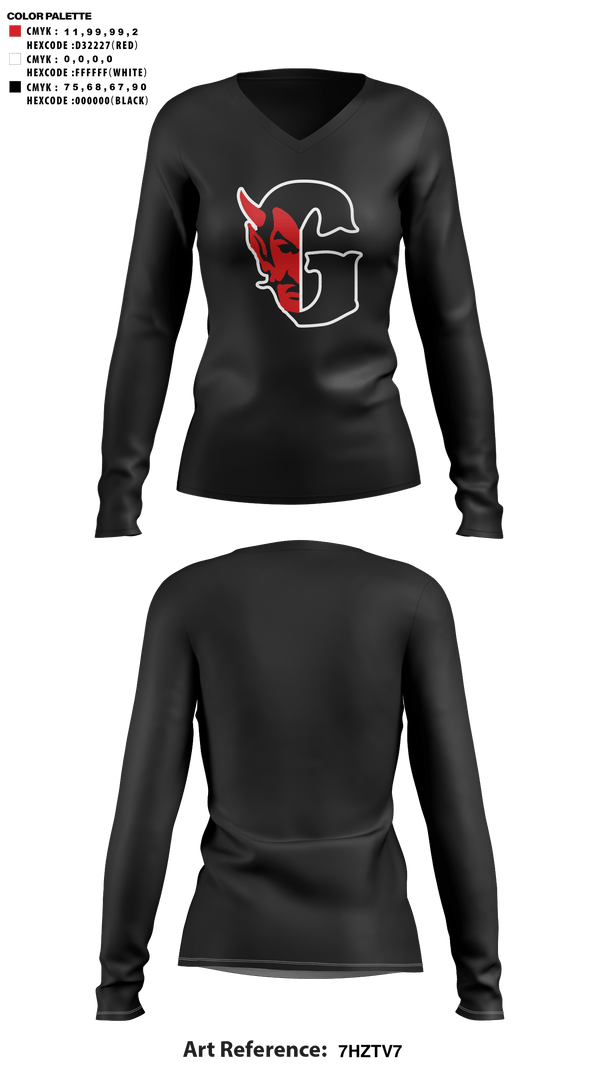 Womens Long Sleeve Vneck Shirt, Glenwood Springs High School Cheer, Cheer, Teamtime, Team time, sublimation, custom sports apparel, team uniforms, spirit wear, spiritwear, sports uniforms, custom shirts, team store, custom team store, fundraiser sports, apparel fundraiser