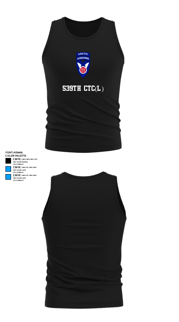 Tank Top, 539th CTC(L), Army, Teamtime, Team time, sublimation, custom sports apparel, team uniforms, spirit wear, spiritwear, sports uniforms, custom shirts, team store, custom team store, fundraiser sports, apparel fundraiser