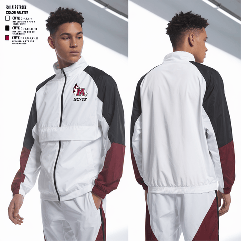 Windbreaker, Meredith College Avenging Angels, Track & Field, Teamtime, Team time, sublimation, custom sports apparel, team uniforms, spirit wear, spiritwear, sports uniforms, custom shirts, team store, custom team store, fundraiser sports, apparel fundraiser