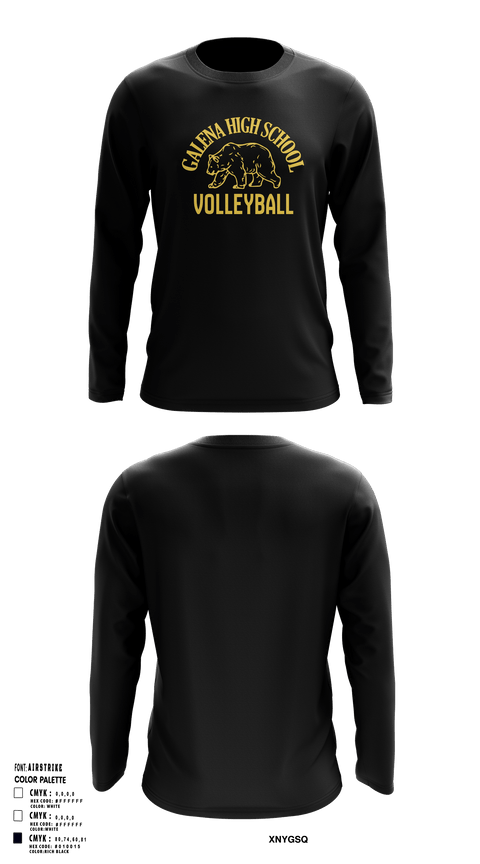 Long Sleeve Performance Shirt, Galena High School Volleyball, Women's Volleyball, Teamtime, Team time, sublimation, custom sports apparel, team uniforms, spirit wear, spiritwear, sports uniforms, custom shirts, team store, custom team store, fundraiser sports, apparel fundraiser