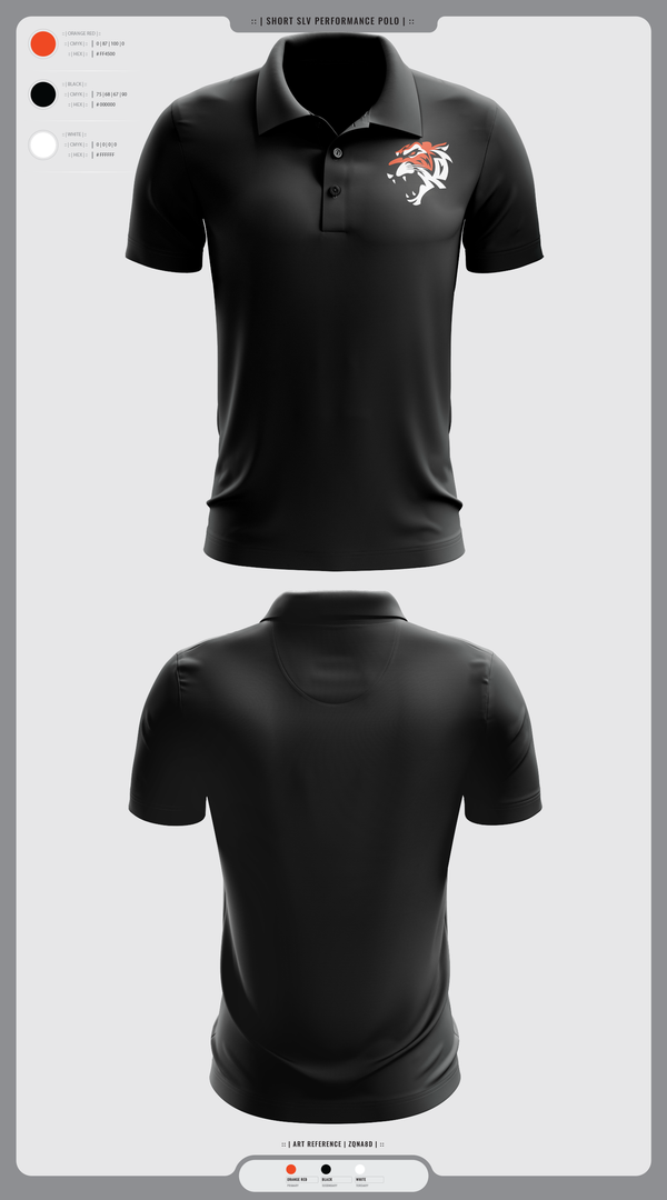 Short Sleeve Performance Polo, Orangeville Bengals, Baseball, Teamtime, Team time, sublimation, custom sports apparel, team uniforms, spirit wear, spiritwear, sports uniforms, custom shirts, team store, custom team store, fundraiser sports, apparel fundraiser