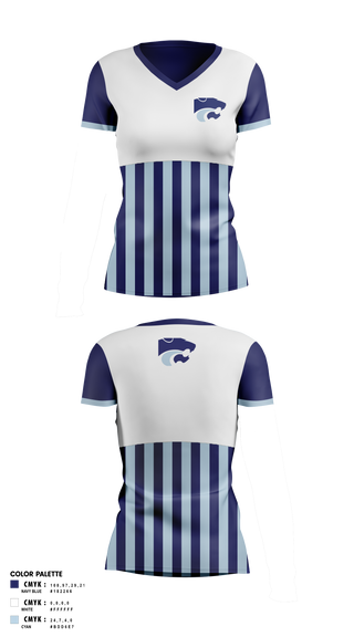 Womens Short Sleeve Vneck Shirt, DEPEW WILDCATS, Bowling, Teamtime, Team time, sublimation, custom sports apparel, team uniforms, spirit wear, spiritwear, sports uniforms, custom shirts, team store, custom team store, fundraiser sports, apparel fundraiser