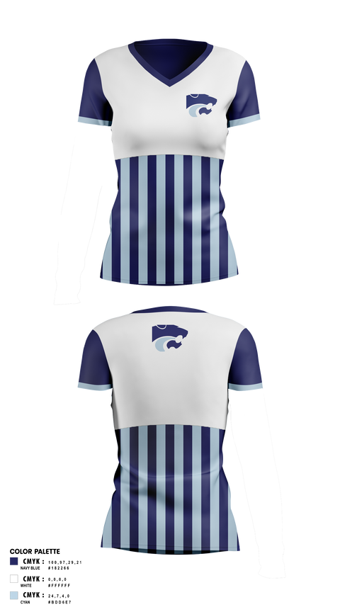 Womens Short Sleeve Vneck Shirt, DEPEW WILDCATS, Bowling, Teamtime, Team time, sublimation, custom sports apparel, team uniforms, spirit wear, spiritwear, sports uniforms, custom shirts, team store, custom team store, fundraiser sports, apparel fundraiser