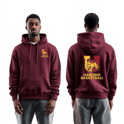 Hoodie, Harding University High School Basketball, Men's Basketball, Teamtime, Team time, sublimation, custom sports apparel, team uniforms, spirit wear, spiritwear, sports uniforms, custom shirts, team store, custom team store, fundraiser sports, apparel fundraiser