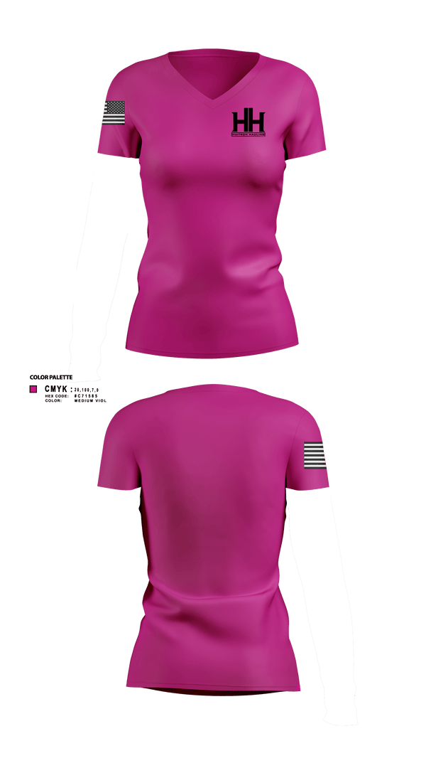 Womens Short Sleeve Vneck Shirt, Huitron hauling llc, , Teamtime, Team time, sublimation, custom sports apparel, team uniforms, spirit wear, spiritwear, sports uniforms, custom shirts, team store, custom team store, fundraiser sports, apparel fundraiser