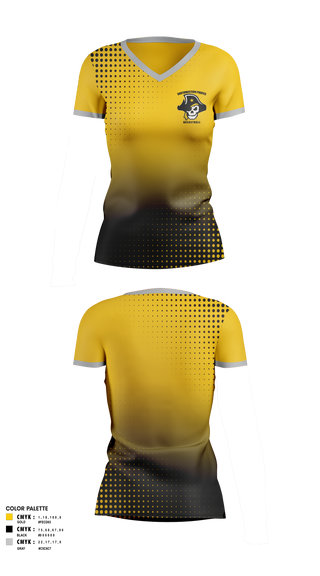 Womens Short Sleeve Vneck Shirt, Southwestern Pirates, Women's Basketball, Teamtime, Team time, sublimation, custom sports apparel, team uniforms, spirit wear, spiritwear, sports uniforms, custom shirts, team store, custom team store, fundraiser sports, apparel fundraiser