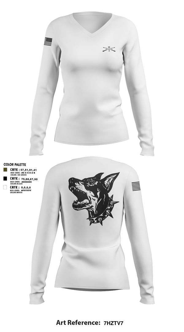 Womens Long Sleeve Vneck Shirt, Delta Co 2-35, , Teamtime, Team time, sublimation, custom sports apparel, team uniforms, spirit wear, spiritwear, sports uniforms, custom shirts, team store, custom team store, fundraiser sports, apparel fundraiser