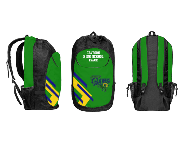 Gear Bag, Grayson High School Track, Track & Field, Teamtime, Team time, sublimation, custom sports apparel, team uniforms, spirit wear, spiritwear, sports uniforms, custom shirts, team store, custom team store, fundraiser sports, apparel fundraiser