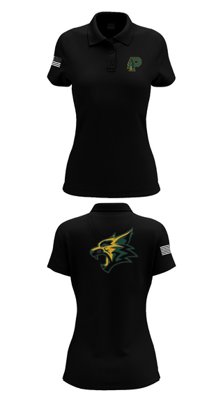 Womens Short Sleeve Performance Polo, Paradise High School Bobcats, Swimming, Teamtime, Team time, sublimation, custom sports apparel, team uniforms, spirit wear, spiritwear, sports uniforms, custom shirts, team store, custom team store, fundraiser sports, apparel fundraiser