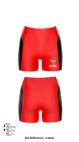 Womens Shorts, East Surry High School Volleyball, Women's Volleyball, Teamtime, Team time, sublimation, custom sports apparel, team uniforms, spirit wear, spiritwear, sports uniforms, custom shirts, team store, custom team store, fundraiser sports, apparel fundraiser