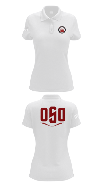 West Oso High School Cheer 34126065 Women's Short Sleeve Performance Polo  - 17