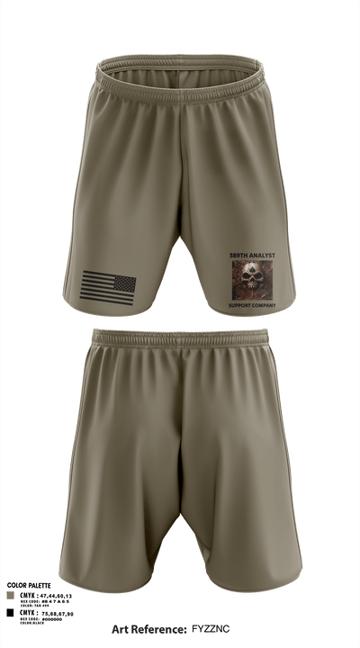 389th MI BN 57942620 Athletic Shorts With Pockets - 1
