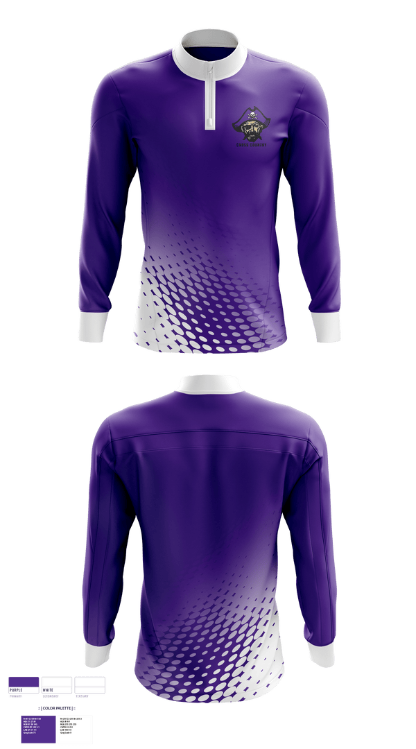 Quarter Zip Jacket, Piper High School Cross Country, Cross Country, Teamtime, Team time, sublimation, custom sports apparel, team uniforms, spirit wear, spiritwear, sports uniforms, custom shirts, team store, custom team store, fundraiser sports, apparel fundraiser