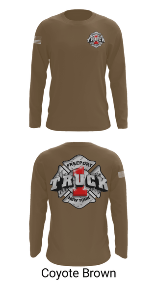 Long Sleeve Performance Shirt, Truck 1, Fire Department, Teamtime, Team time, sublimation, custom sports apparel, team uniforms, spirit wear, spiritwear, sports uniforms, custom shirts, team store, custom team store, fundraiser sports, apparel fundraiser
