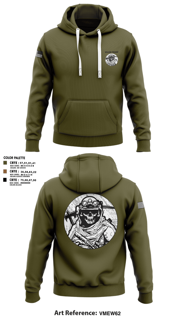 Gear Bag, Killer Troop, Army, Teamtime, Team time, sublimation, custom sports apparel, team uniforms, spirit wear, spiritwear, sports uniforms, custom shirts, team store, custom team store, fundraiser sports, apparel fundraiser