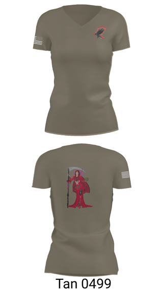 Womens Short Sleeve Vneck Shirt, A Co. 152 BEB, Army, Teamtime, Team time, sublimation, custom sports apparel, team uniforms, spirit wear, spiritwear, sports uniforms, custom shirts, team store, custom team store, fundraiser sports, apparel fundraiser
