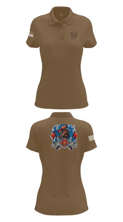 Golden Fire Dept. 85481633 Women's Short Sleeve Performance Polo  - 15