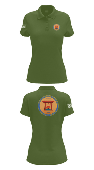 Womens Short Sleeve Performance Polo, 835th Transportation BN, Army, Teamtime, Team time, sublimation, custom sports apparel, team uniforms, spirit wear, spiritwear, sports uniforms, custom shirts, team store, custom team store, fundraiser sports, apparel fundraiser