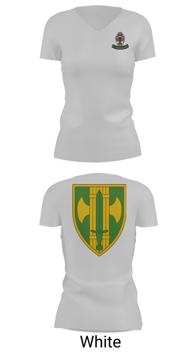 615th MP CO 40178490 Women's Short Sleeve V-neck Shirt - 19