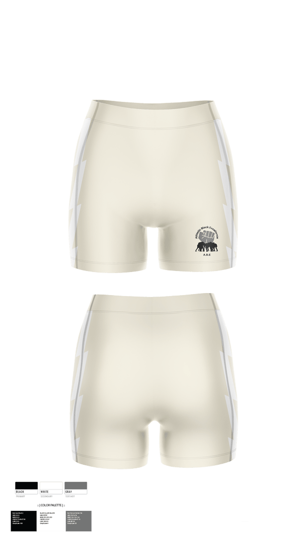 Womens Compression Shorts, Athletic Black Excellence, Track & Field, Teamtime, Team time, sublimation, custom sports apparel, team uniforms, spirit wear, spiritwear, sports uniforms, custom shirts, team store, custom team store, fundraiser sports, apparel fundraiser